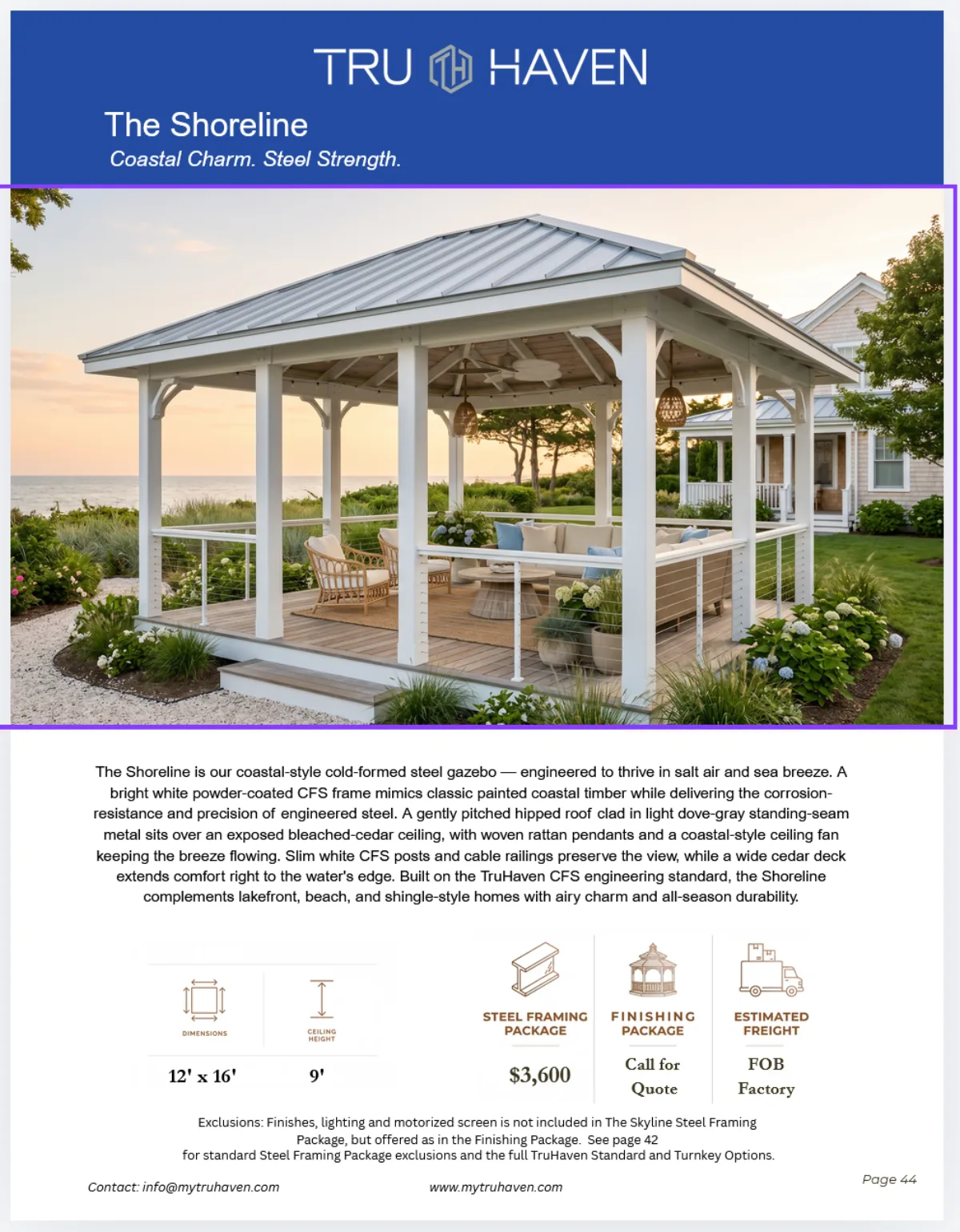 The Shoreline catalog page