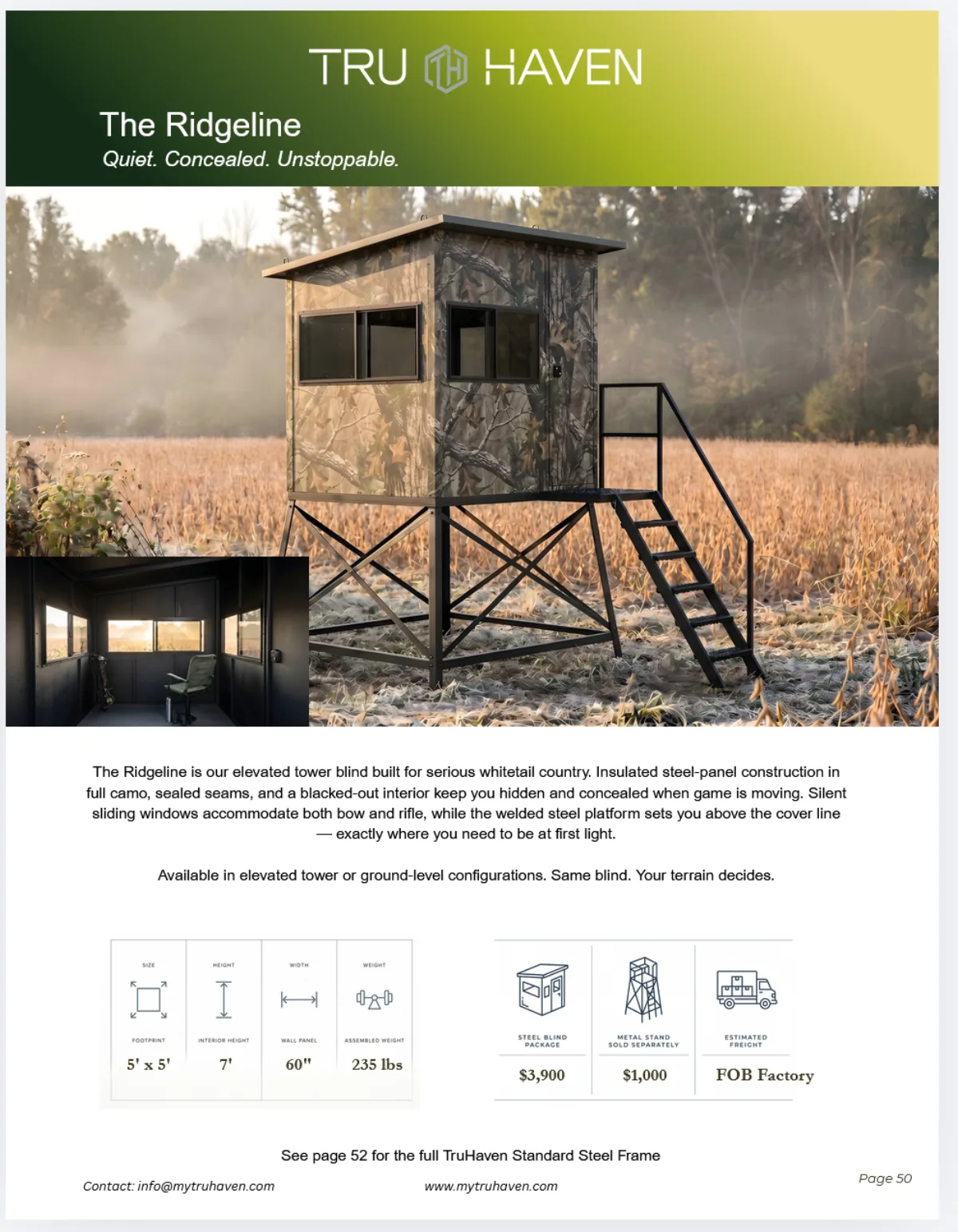 The Ridgeline catalog page