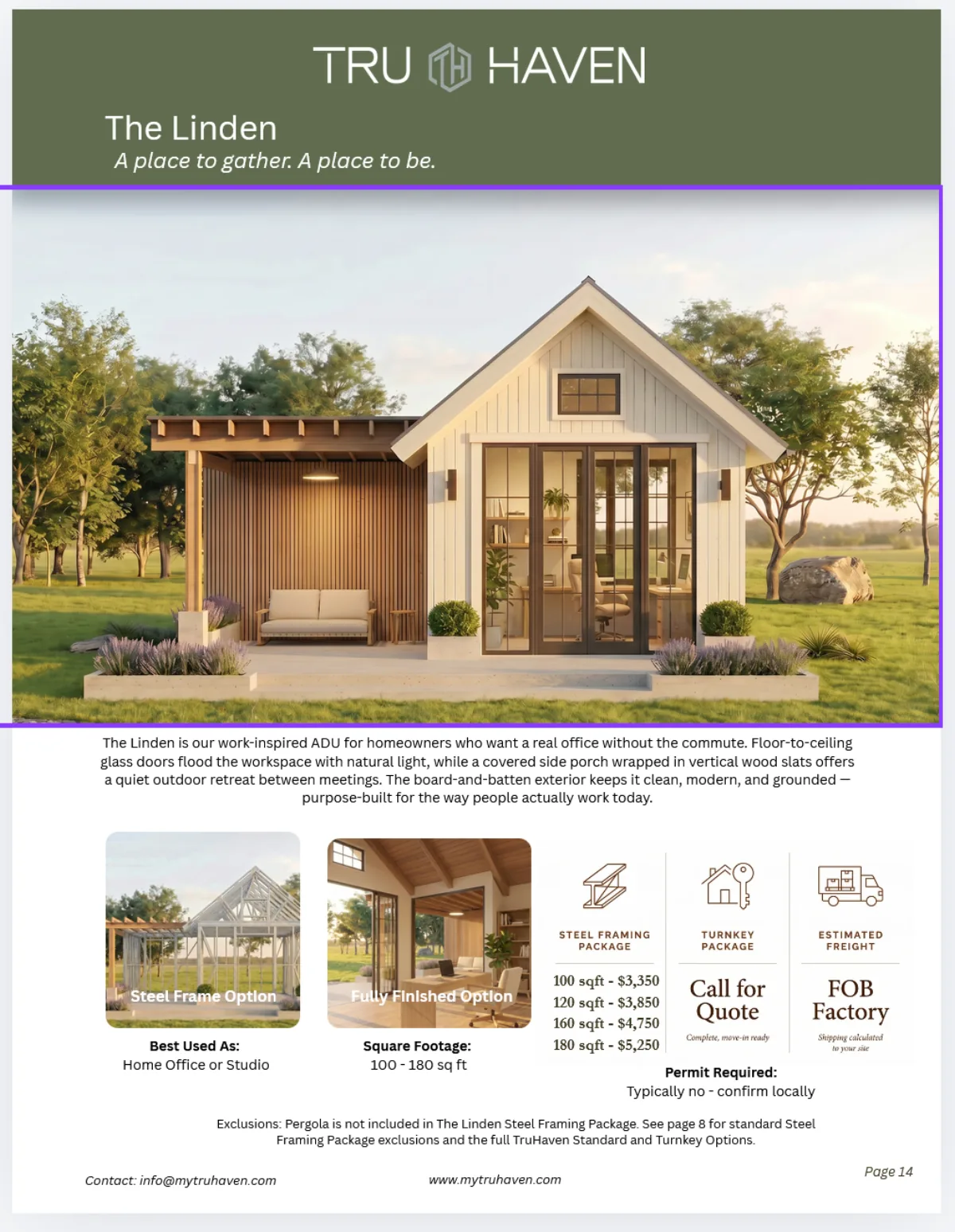 The Linden catalog details