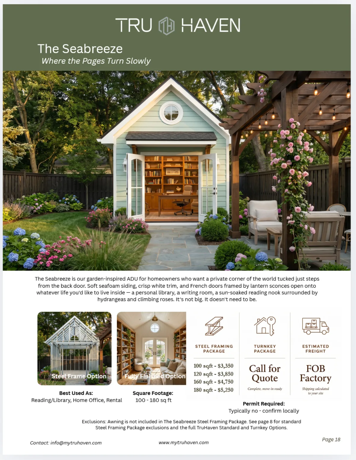 The Seabreeze catalog details
