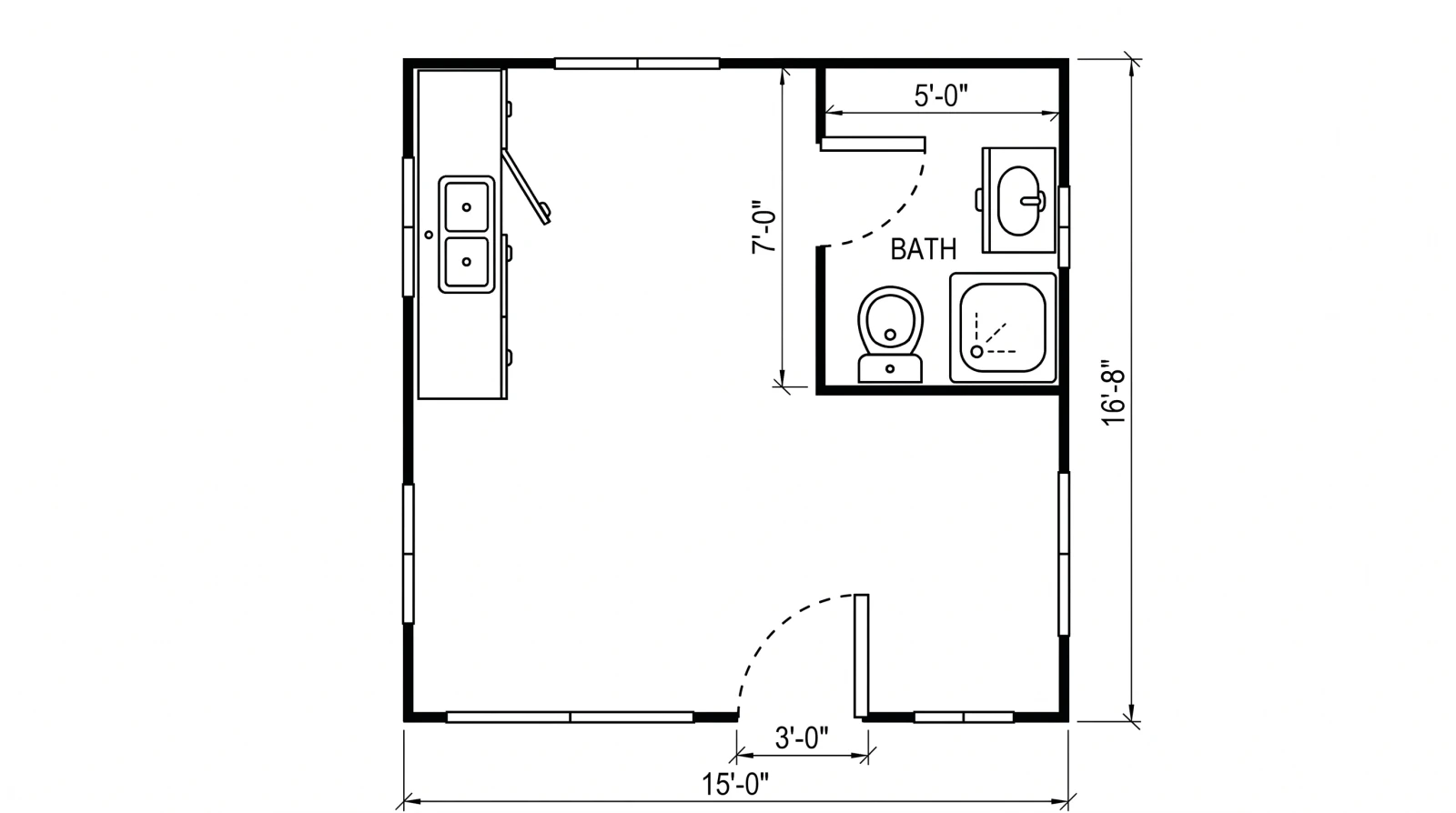 The Saranac floor plan