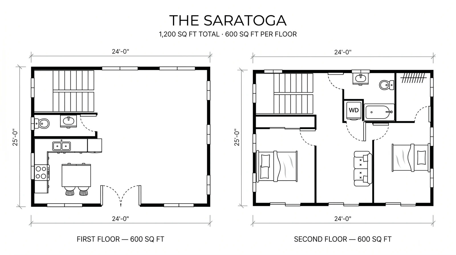 The Saratoga floor plan