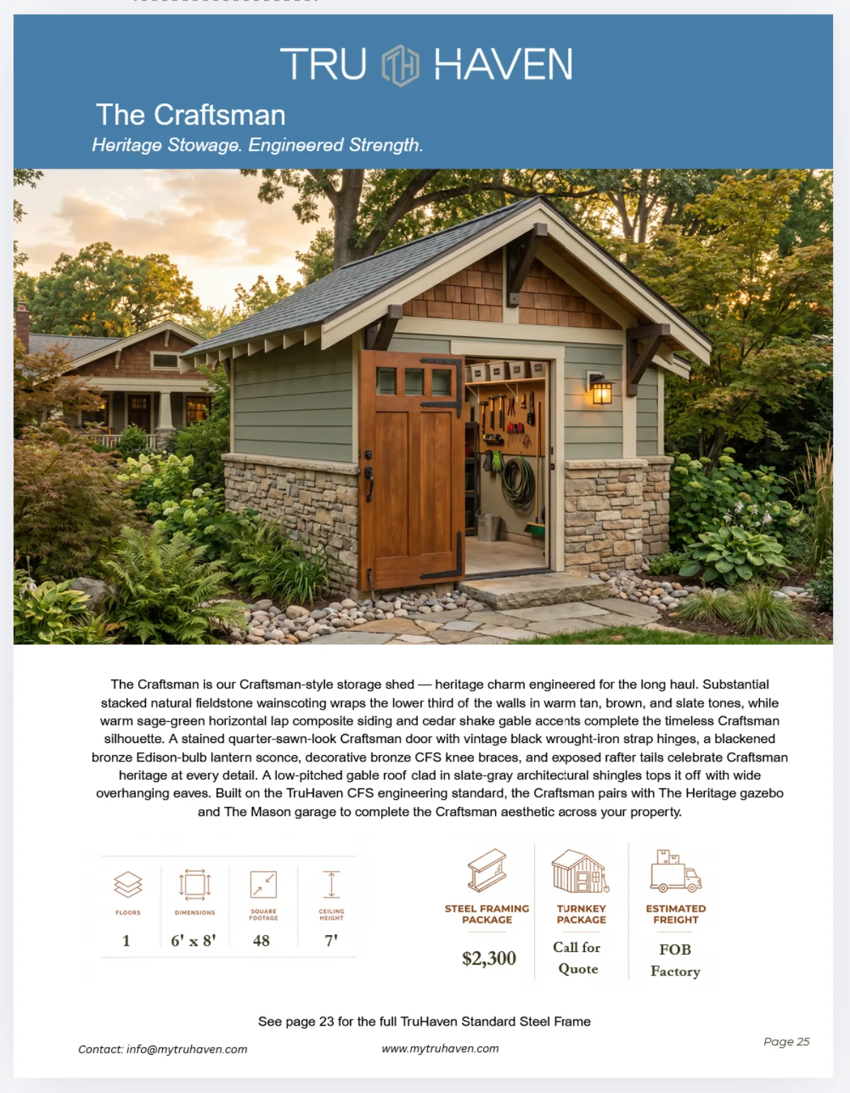 The Craftsman catalog details