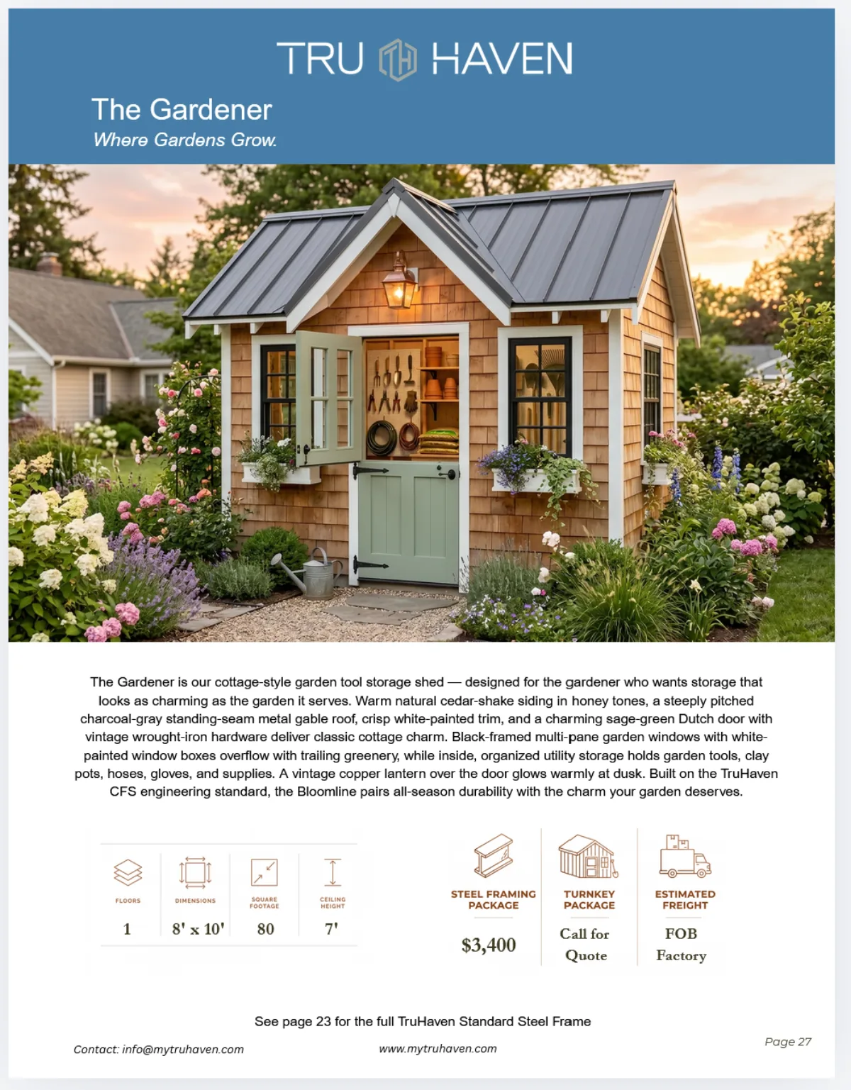 The Gardener catalog details