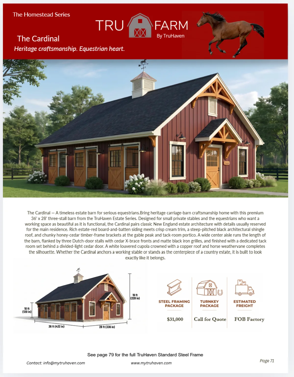 The Cardinal catalog page
