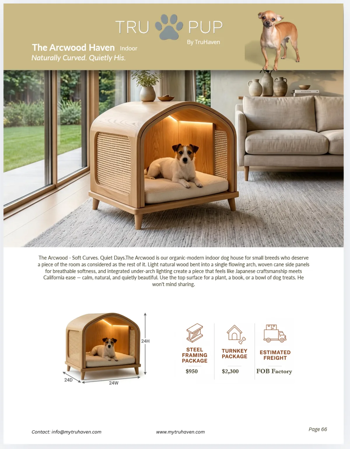 The Arcwood Haven catalog page