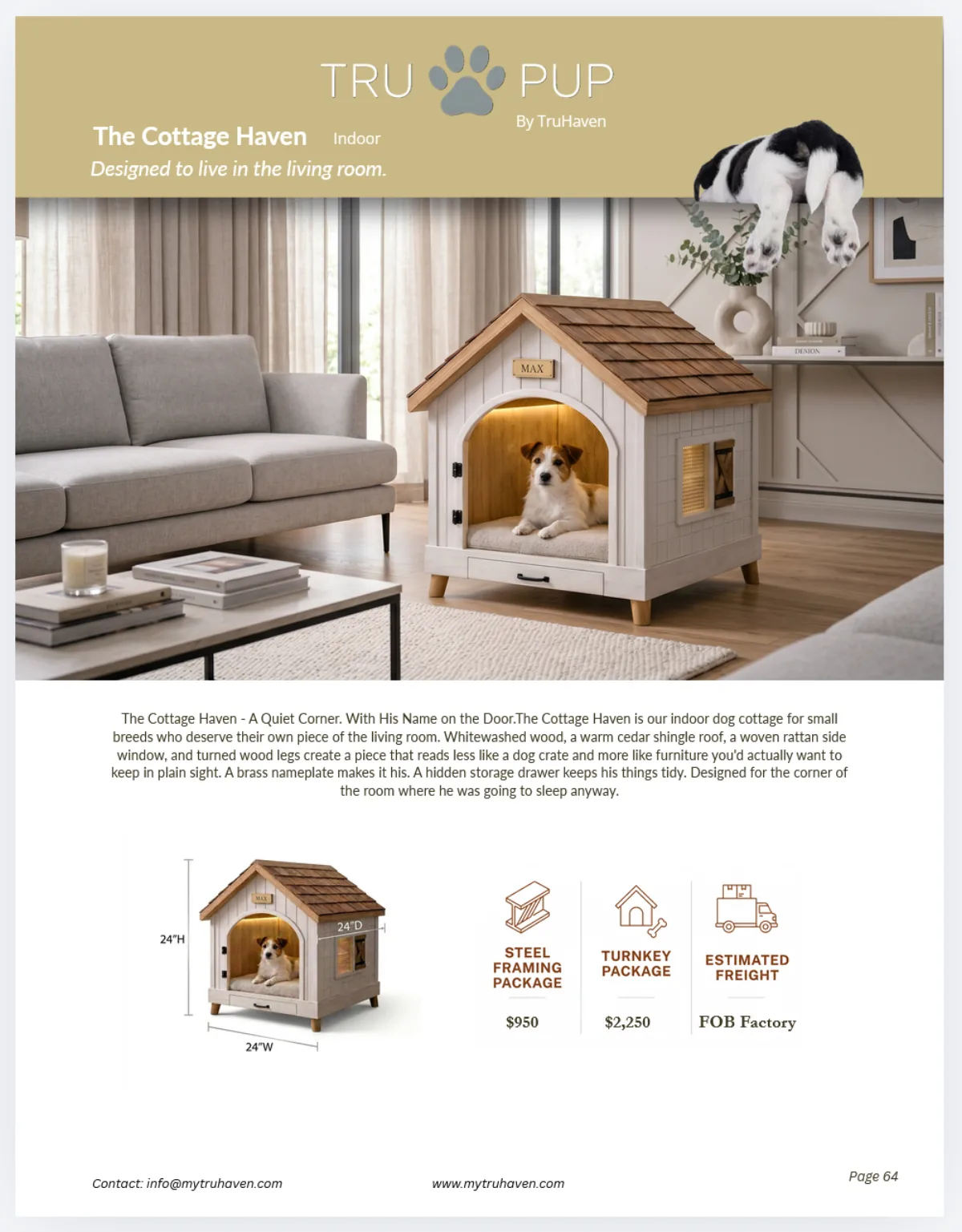 The Cottage Haven catalog page