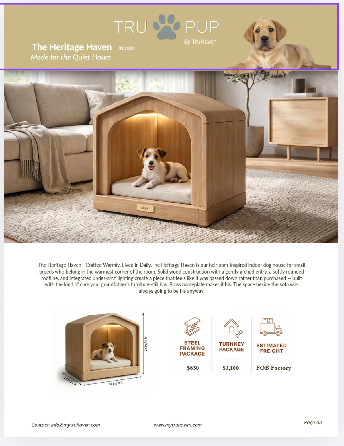 The Heritage Haven catalog page