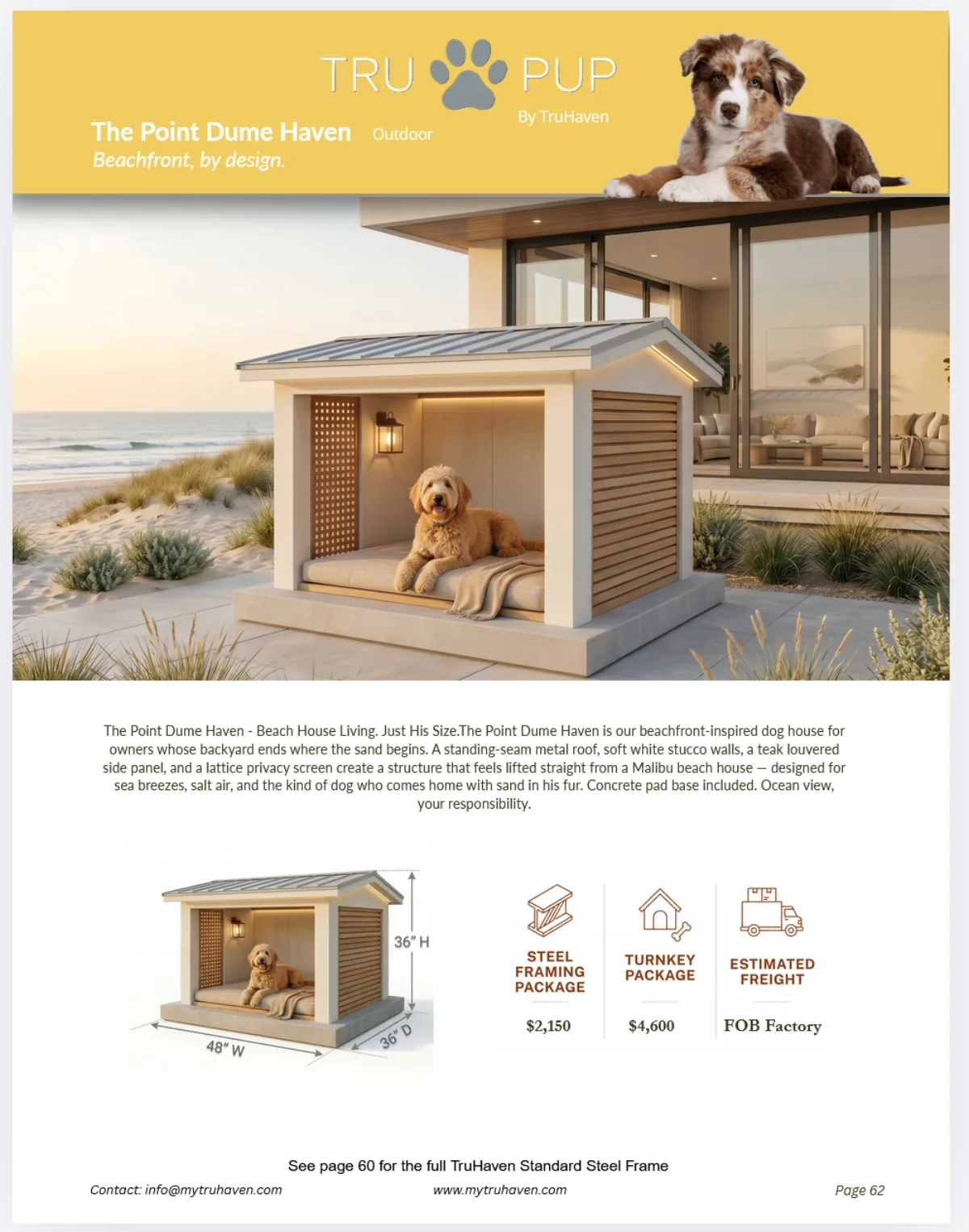 The Point Dume Haven catalog page