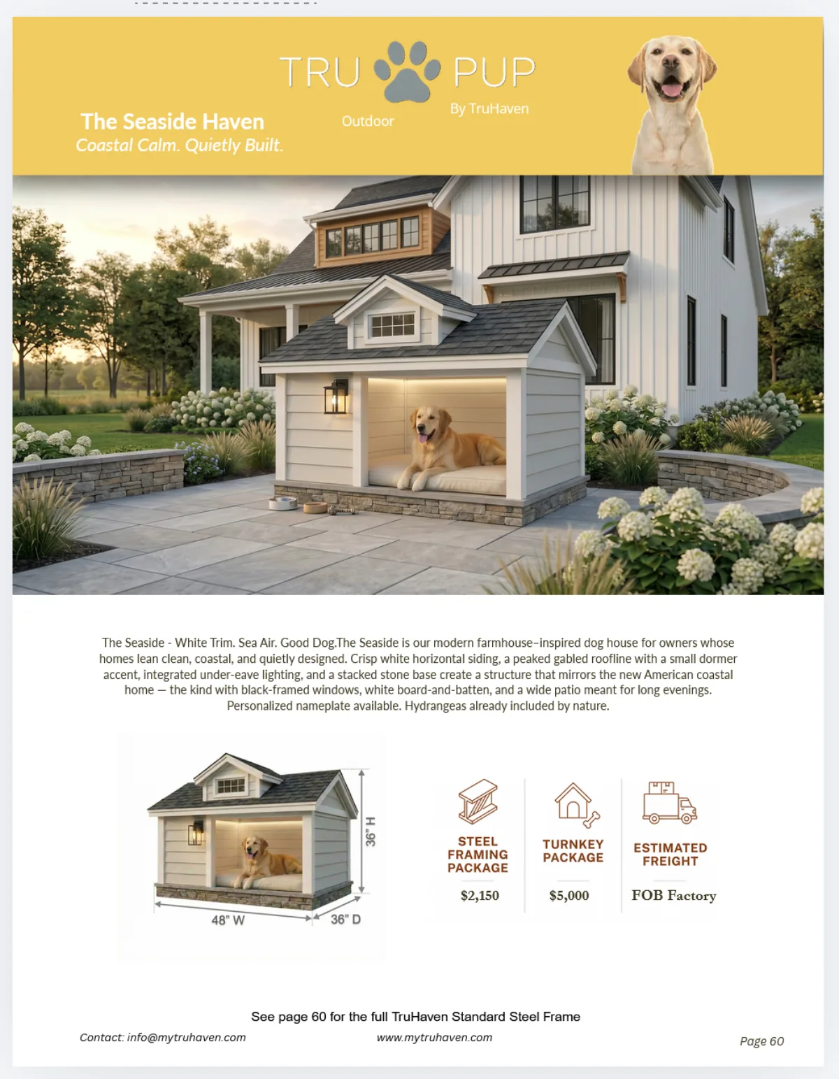 The Seaside Haven catalog page